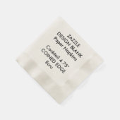 Gepersonaliseerde Coined Edge Cocktail Papieren se Servetten (Hoek)