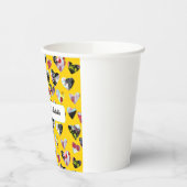 Gepersonaliseerde collage harten papieren bekers (Links)