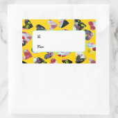 Gepersonaliseerde collage harten rechthoekige sticker (Tas)