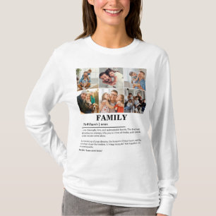 Gepersonaliseerde collage met 6 foto's Familie Def T-shirt