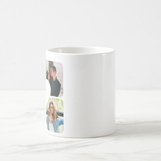 Gepersonaliseerde Collage Paar Mok – Aangepaste Fo (Center)