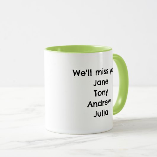 Gepersonaliseerde collega Afscheidsgeschenk - Succ Mok (Voorkant rechts)