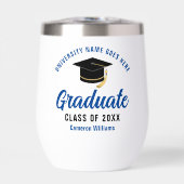 Gepersonaliseerde College Afstuderen Blauw Afstude (Voorkant)