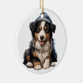 Gepersonaliseerde Collie Dog Keramisch Ornament (Rechts)
