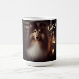 Gepersonaliseerde collie koffiemok