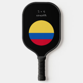 Gepersonaliseerde Colombia Flag Gift Pickleball Paddle