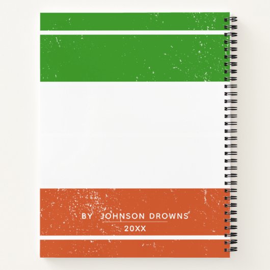 Gepersonaliseerde Colorblock Notitieboek (Achterkant)