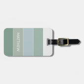 Gepersonaliseerde ColorBlock Stripes Lines Art Pat Bagagelabel (Voorkant horizontaal)
