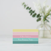 Gepersonaliseerde Colorblock Visitekaartje (Staand voorkant)