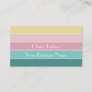 Gepersonaliseerde Colorblock Visitekaartje