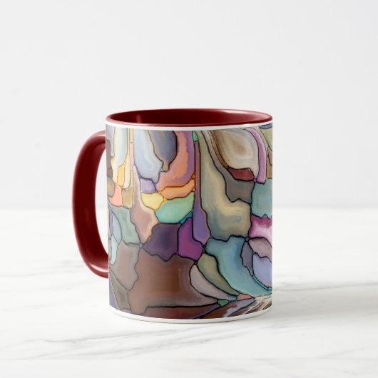 Gepersonaliseerde Combo Marble Mok (Voorkant links)