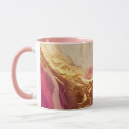 Gepersonaliseerde Combo-Mok: Paarse, & Gouden Acce Mok