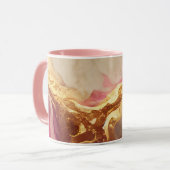 Gepersonaliseerde Combo-Mok: Paarse, & Gouden Acce Mok (Voorkant links)