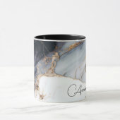 Gepersonaliseerde Combo-Mok: Zwart, Wit en Goud Mok (Midden)