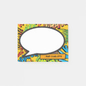 Gepersonaliseerde Comic Book Speech Bubble Fun Post-it® Notes (Voorkant)