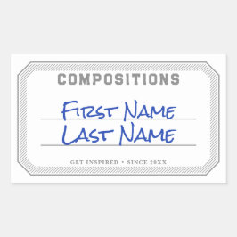 Gepersonaliseerde compositie boek label Clean Stic