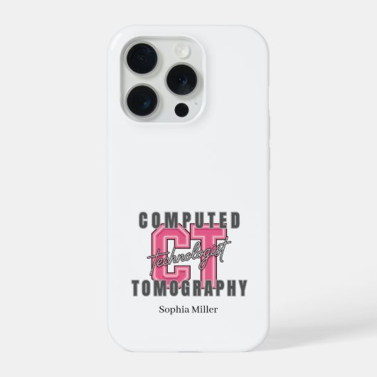 Gepersonaliseerde Computertomografie Technologie iPhone Hoesje (Achterkant)