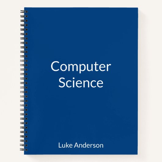 Gepersonaliseerde computerwetenschap Meesterschap Notitieboek (Voorkant)