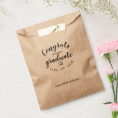 Gepersonaliseerde Congrats Afstuderen Favor Bag Bedankzakje (Gezegeld)