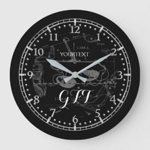 Gepersonaliseerde constellatie Zodiac Grote Klok