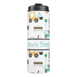 Gepersonaliseerde constructie kinder drink tumbler thermosbeker