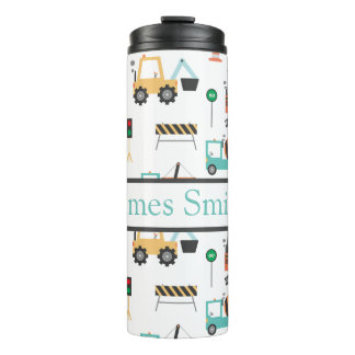 Gepersonaliseerde constructie kinder drink tumbler thermosbeker