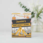 Gepersonaliseerde constructie Verjaardagszone Ontw Briefkaart (Staand voorkant)