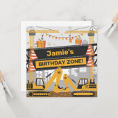 Gepersonaliseerde constructie Verjaardagszone Ontw Kaart (Voorkant / Achterkant in situ)