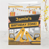 Gepersonaliseerde constructie Verjaardagszone Ontw Kaart (Gele Bloem)