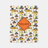 Gepersonaliseerde constructievoertuigen voor de fi fleece deken (Voorkant)