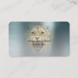 Gepersonaliseerde Consulting Lion Blue Metallic St Visitekaartje