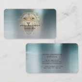 Gepersonaliseerde Consulting Lion Blue Metallic St Visitekaartje (Voorkant / Achterkant)