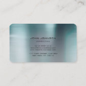 Gepersonaliseerde Consulting Lion Blue Metallic St Visitekaartje (Achterkant)