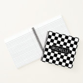 Gepersonaliseerde controleerde BW Notitieboek (Binnen)