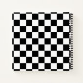 Gepersonaliseerde controleerde BW Notitieboek (Achterkant)