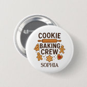 Gepersonaliseerde Cookie Baking Crew – Aangepaste  Ronde Button 5,7 Cm (Voorkant /achterkant)