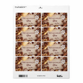 Gepersonaliseerde cookie cadeau labels (Full Sheet)