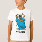 Gepersonaliseerde Cookie Monster Crazy Cookies T-S T-shirt (Voorkant)