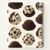 Gepersonaliseerde Cookies & Cream Ice Cream Patter Notitieboek (Achterkant)