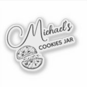 Gepersonaliseerde Cookies Jar Label (Voorkant)