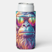 Gepersonaliseerde Cool Bigfoot in Hip Zonnebril Seltzer Blikjeskoeler (Seltzer Achterkant)