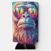 Gepersonaliseerde Cool Bigfoot in Hip Zonnebril Seltzer Blikjeskoeler (Achterkant)