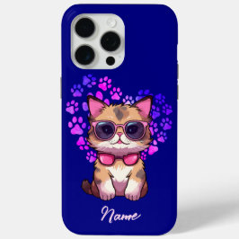Gepersonaliseerde Cool Cat in Zonnebril Hoesje