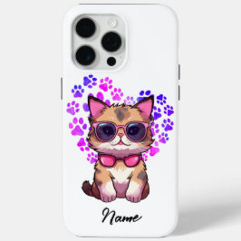 Gepersonaliseerde Cool Cat in Zonnebril Hoesje