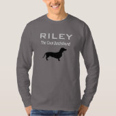 GEPERSONALISEERDE Cool Dachshund Doxie Wiener Hond T-shirt (Voorkant)