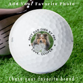 Gepersonaliseerde Cool Dog Foto Moderne Golfer Pa Golfballen