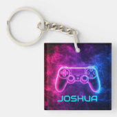 Gepersonaliseerde Cool Gaming Controller Sleutelhanger (Voorkant)