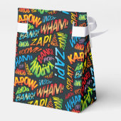 Gepersonaliseerde Cool Modern Trendy Comic Book Fu Bedankdoosjes (Achterkant)