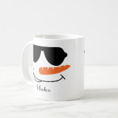 Gepersonaliseerde Cool Sunbril Snowman Koffiemok (Voorkant links)