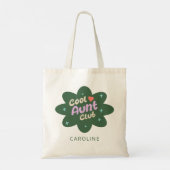 Gepersonaliseerde Cool Tante Club Gift voor Tante  Tote Bag (Achterkant)